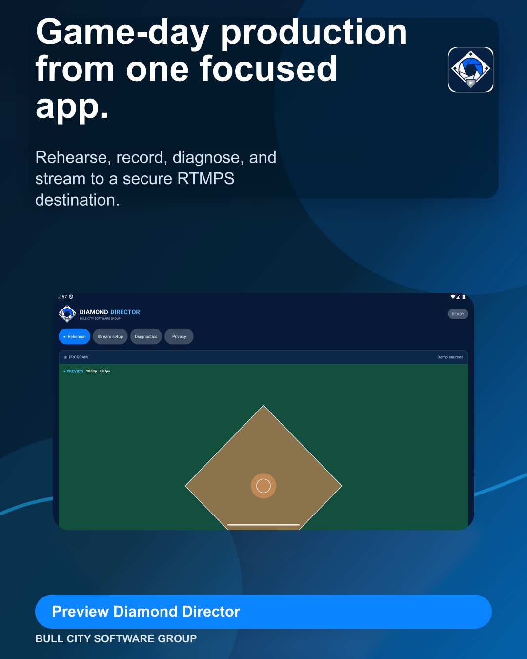 Instagram portrait feed Diamond Director ad graphic